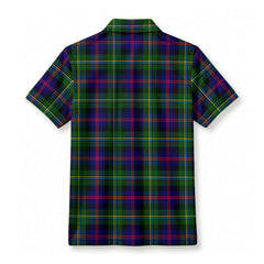 Malcolm (or MacCallum) Tartan Crest Birdseye Mesh Polo Shirt