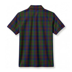Mann Tartan Birdseye Mesh Polo Shirt