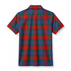 Mar Tartan Crest Birdseye Mesh Polo Shirt