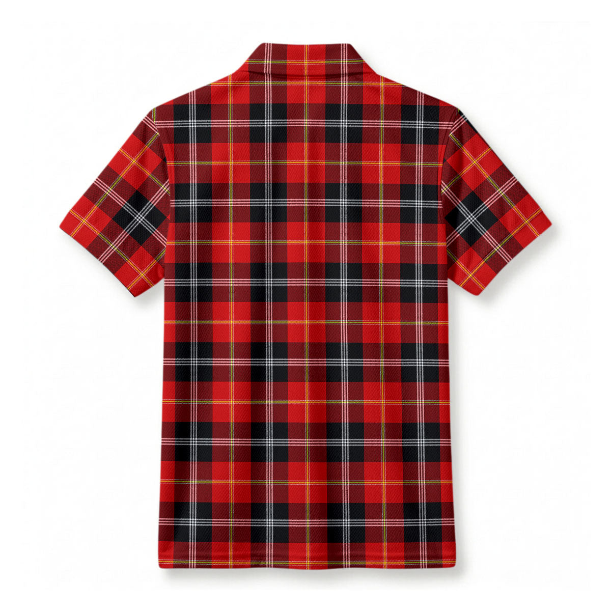Marjoribanks Tartan Crest Birdseye Mesh Polo Shirt