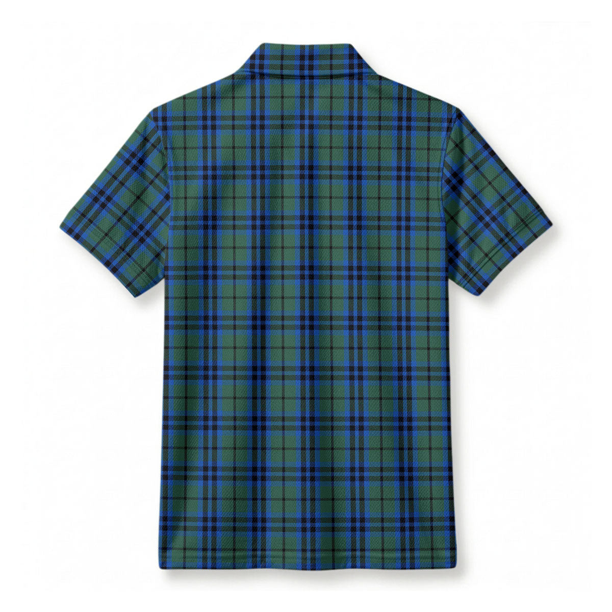 Marshall Tartan Crest Birdseye Mesh Polo Shirt