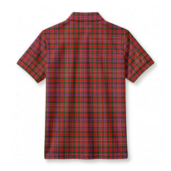 McAlister Modern Tartan Crest Birdseye Mesh Polo Shirt