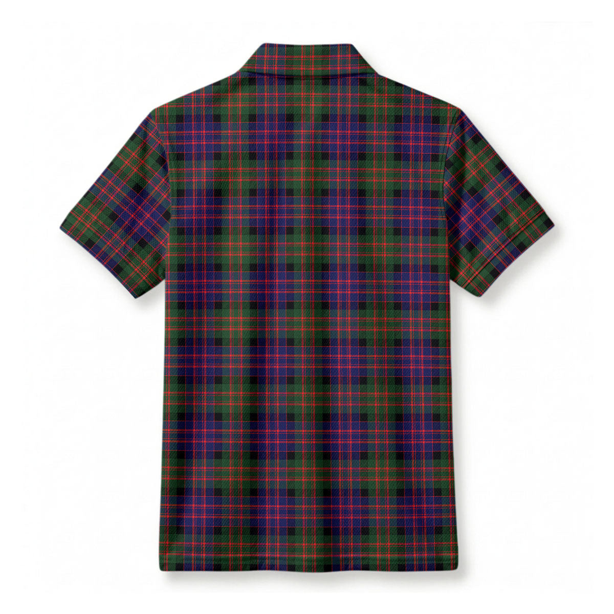 McDonald Modern Tartan Crest Birdseye Mesh Polo Shirt
