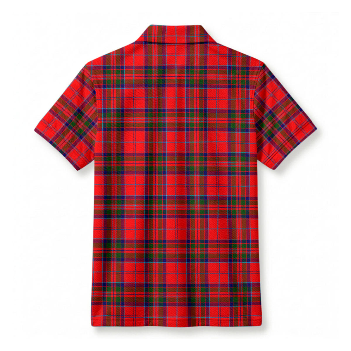 McGillivray Modern Tartan Crest Birdseye Mesh Polo Shirt
