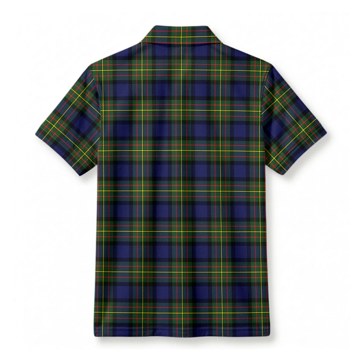 McLaren Modern Tartan Crest Birdseye Mesh Polo Shirt