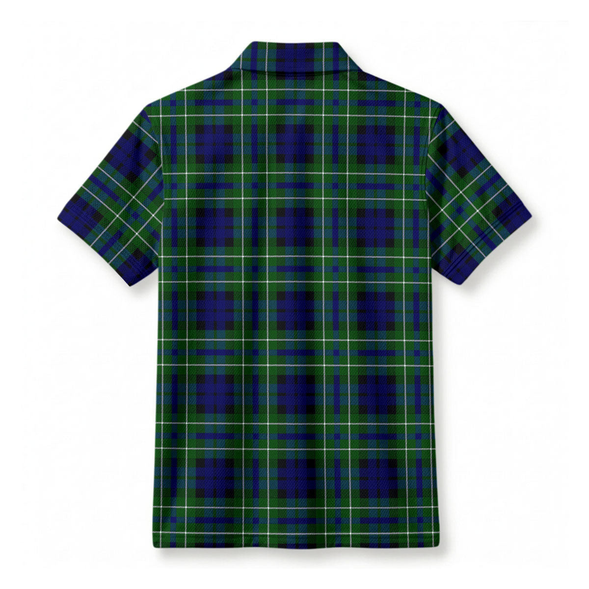McNeil of Colonsay Modern Tartan Crest Birdseye Mesh Polo Shirt