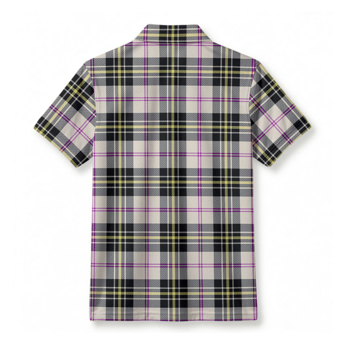 McPherson Dress Ancient Tartan Crest Birdseye Mesh Polo Shirt