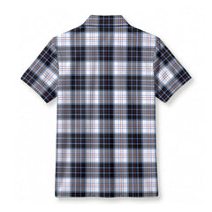 McRae Dress Modern Tartan Crest Birdseye Mesh Polo Shirt