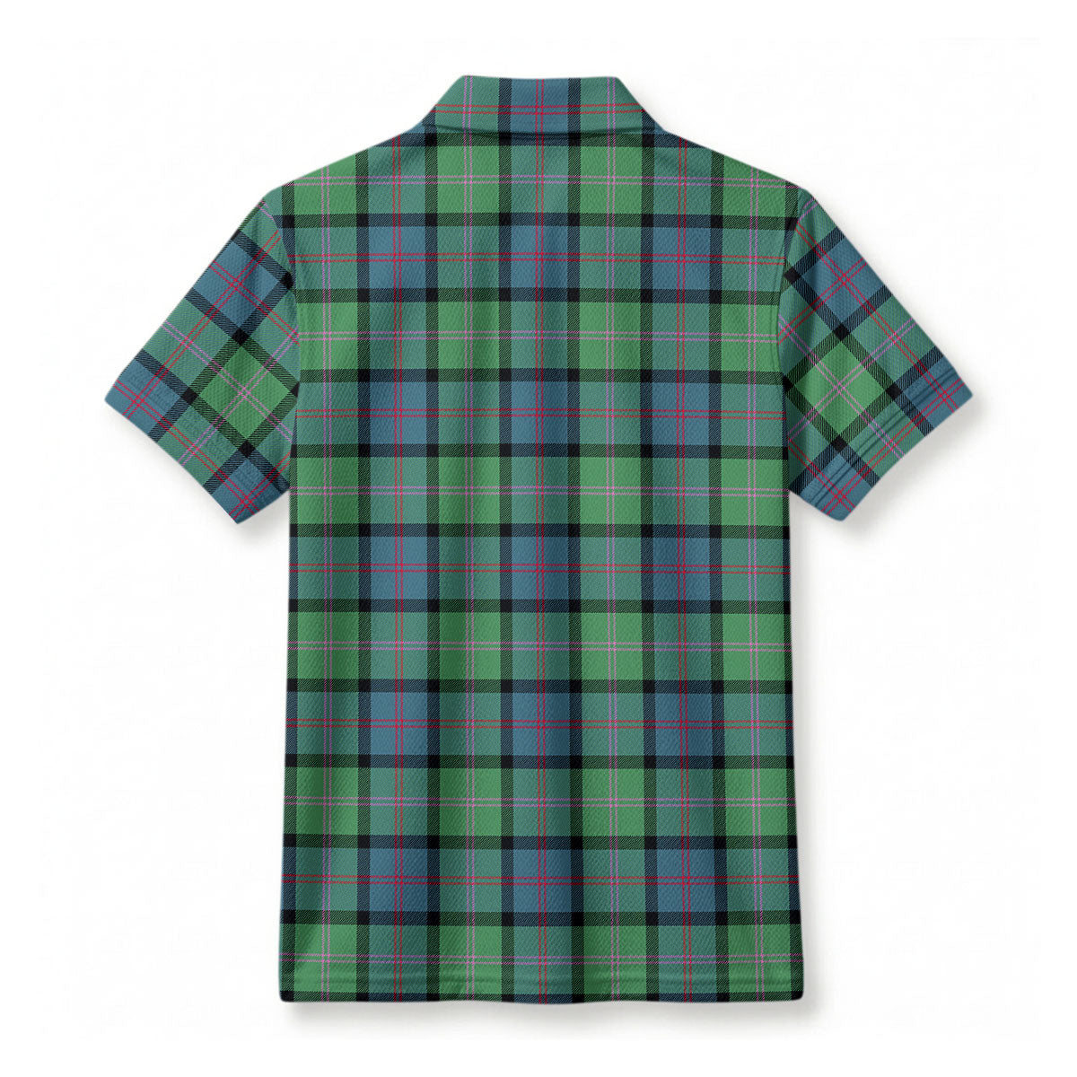 McThomas Ancient Tartan Crest Birdseye Mesh Polo Shirt