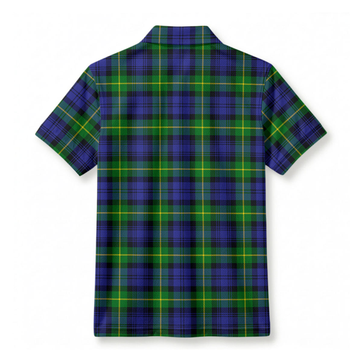 Meldrum Tartan Crest Birdseye Mesh Polo Shirt