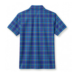 Mercer Modern Tartan Crest Birdseye Mesh Polo Shirt