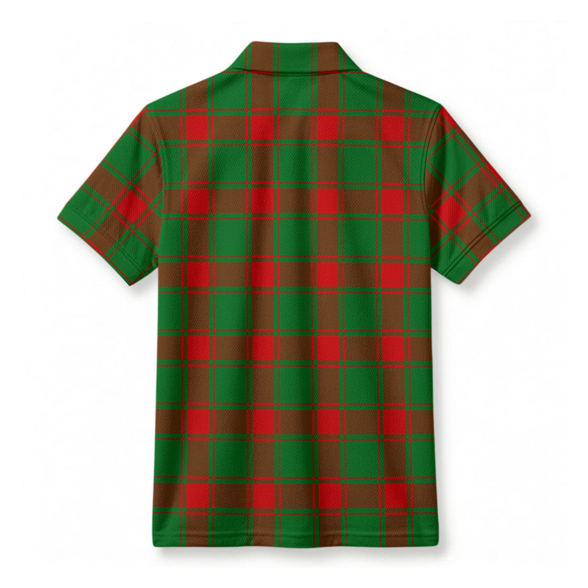Middleton Modern Tartan Crest Birdseye Mesh Polo Shirt