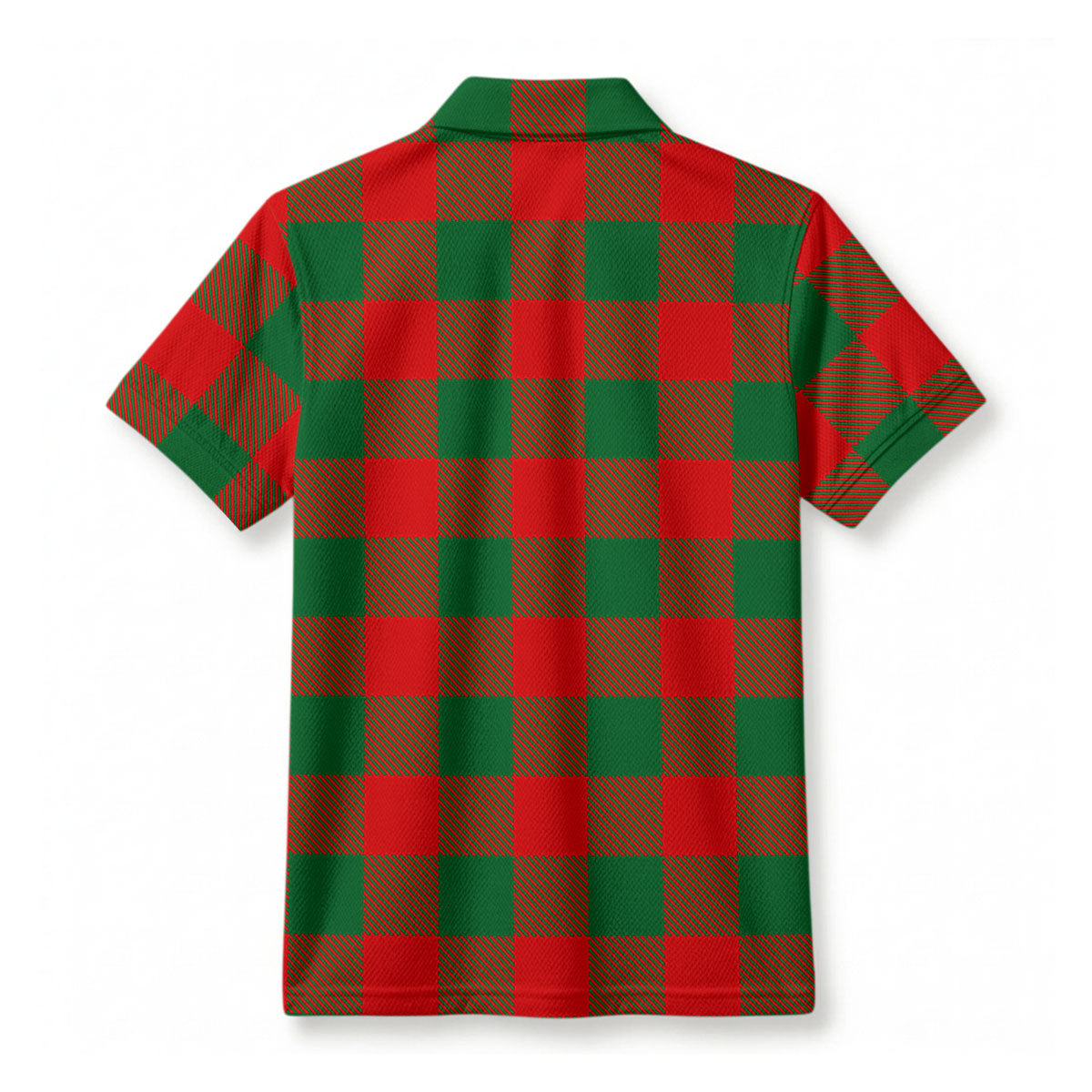 Moncrief Tartan Crest Birdseye Mesh Polo Shirt