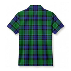 Monteith Tartan Crest Birdseye Mesh Polo Shirt