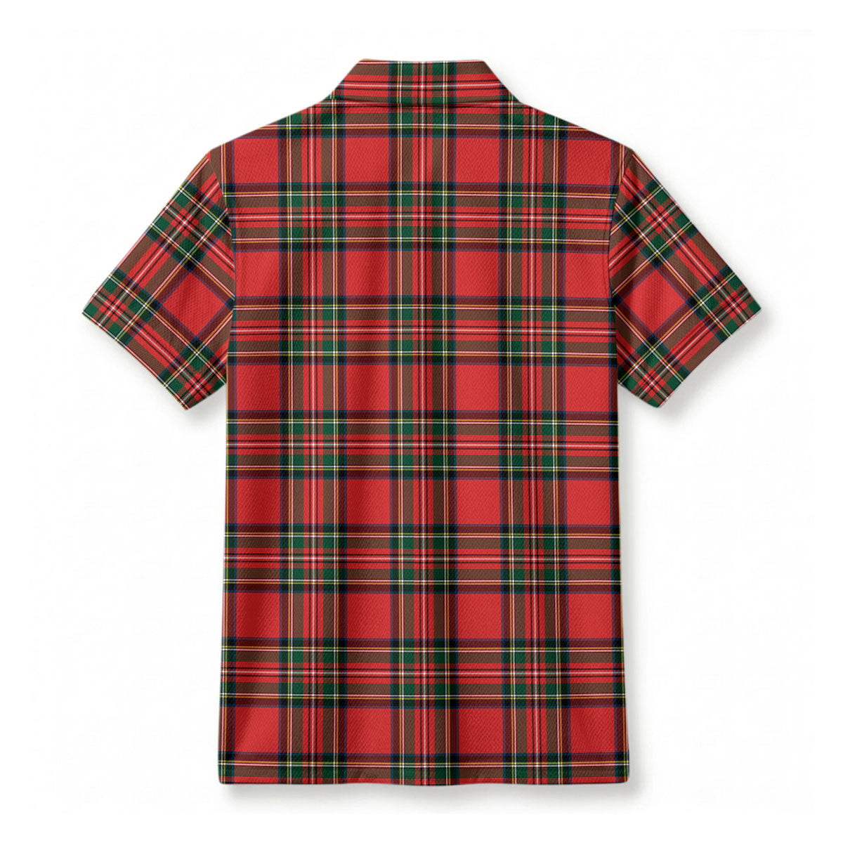 Monypenny Tartan Crest Birdseye Mesh Polo Shirt
