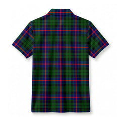 Morrison Modern Tartan Crest Birdseye Mesh Polo Shirt