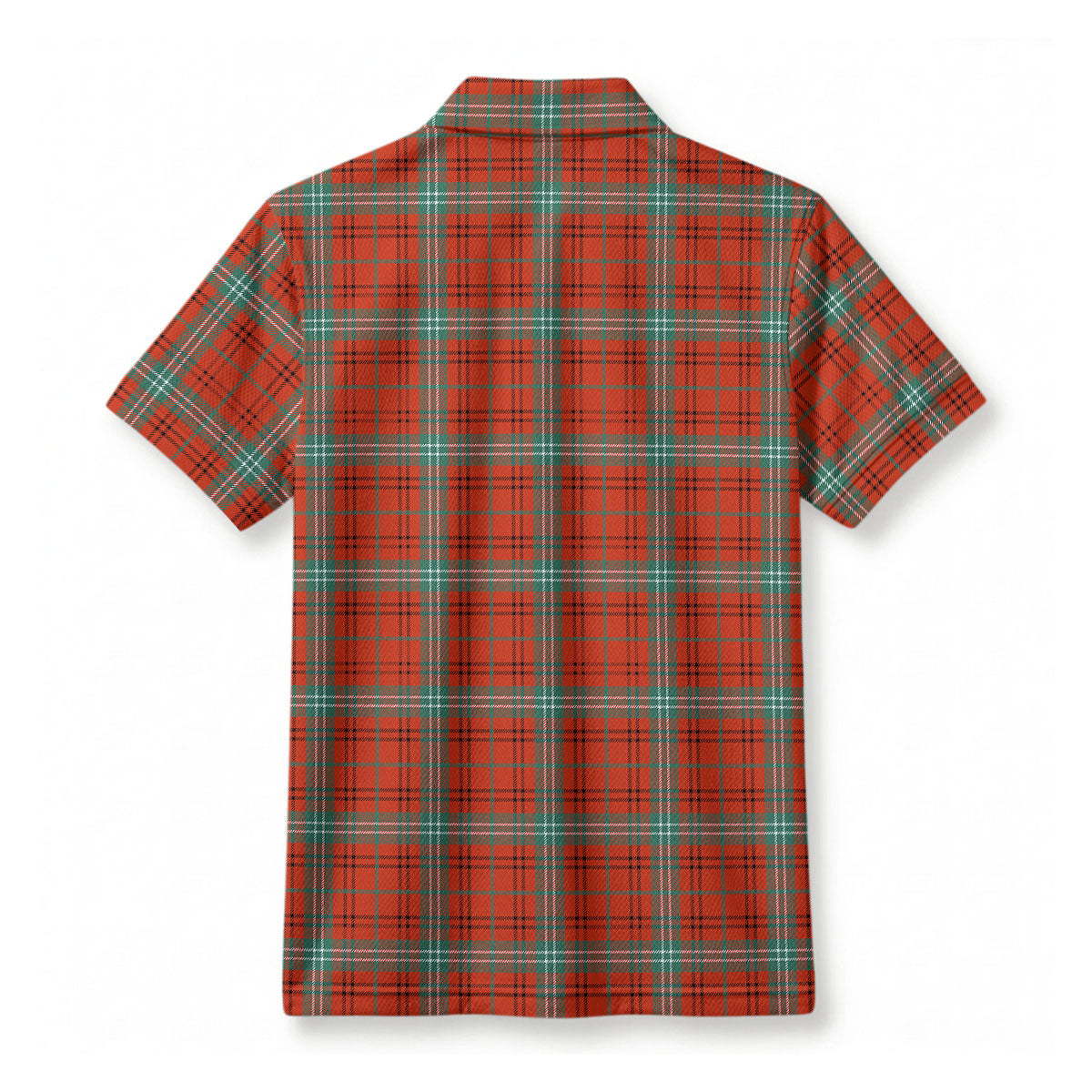 Morrison Red Ancient Tartan Crest Birdseye Mesh Polo Shirt