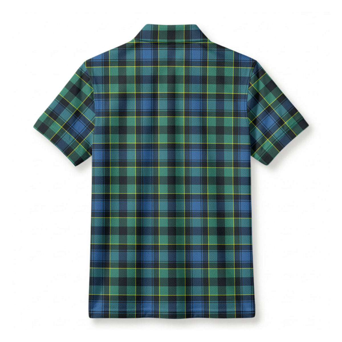 Mowat Ancient Tartan Crest Birdseye Mesh Polo Shirt