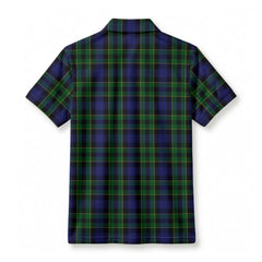 Mowat Modern Tartan Crest Birdseye Mesh Polo Shirt