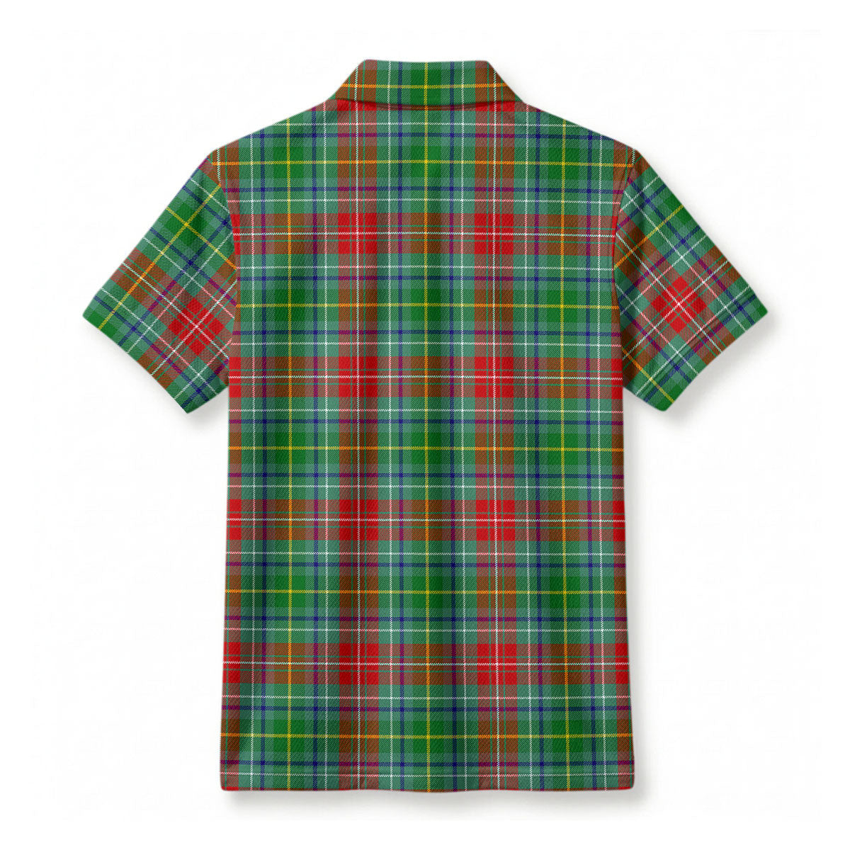 Muirhead Tartan Crest Birdseye Mesh Polo Shirt