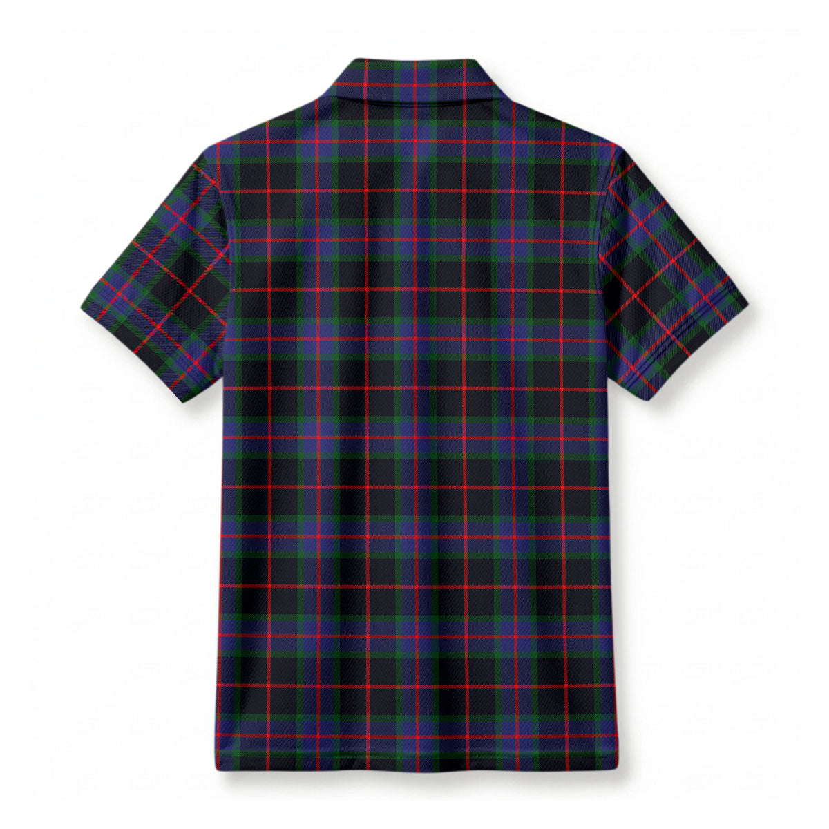 Nairn Tartan Crest Birdseye Mesh Polo Shirt