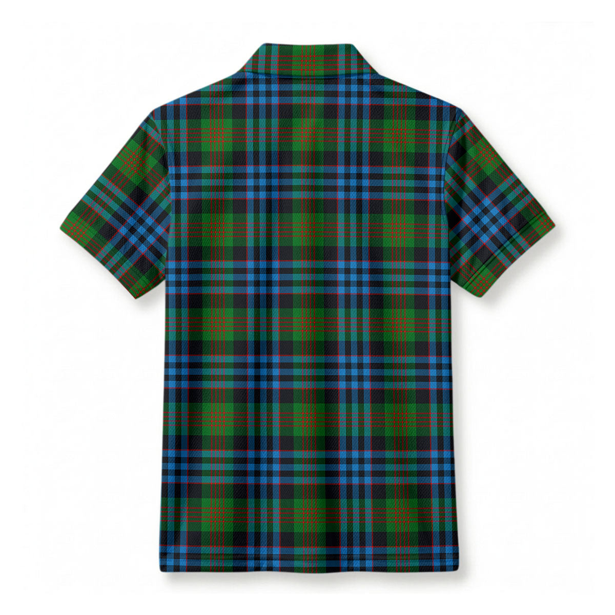 Newlands Tartan Crest Birdseye Mesh Polo Shirt