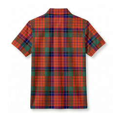 Nicolson Ancient Old Tartan Crest Birdseye Mesh Polo Shirt