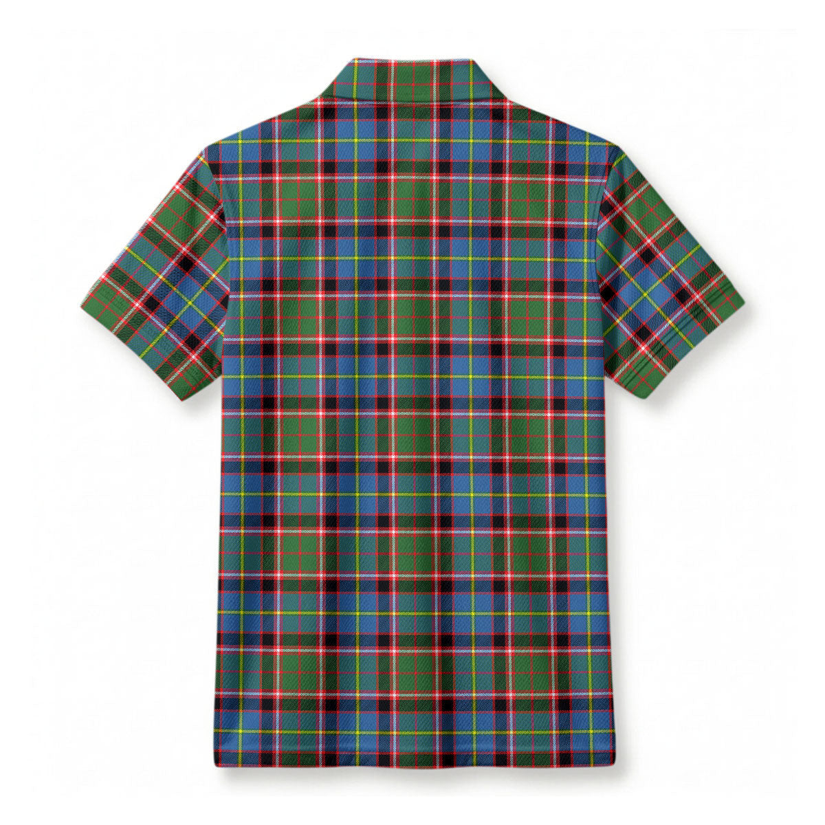 Norvel (or Norvill) Tartan Crest Birdseye Mesh Polo Shirt