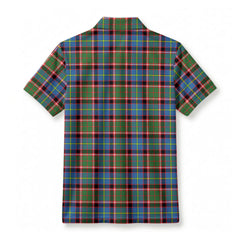 Norvel (or Norvill) Tartan Crest Birdseye Mesh Polo Shirt