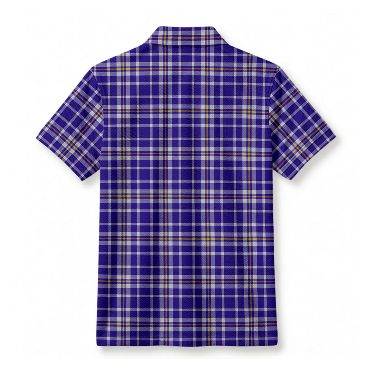 Ochterlony Tartan Crest Birdseye Mesh Polo Shirt
