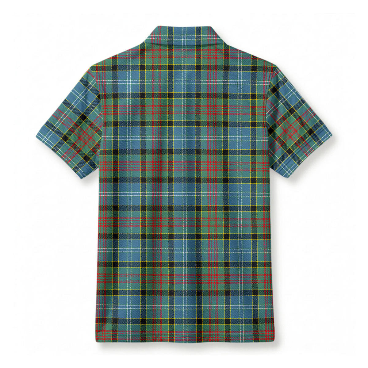 Paisley District Tartan Crest Birdseye Mesh Polo Shirt