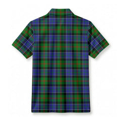 Paterson Tartan Crest Birdseye Mesh Polo Shirt