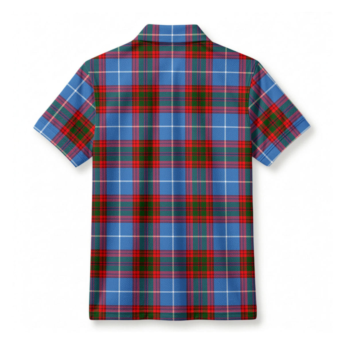 Pentland Tartan Crest Birdseye Mesh Polo Shirt