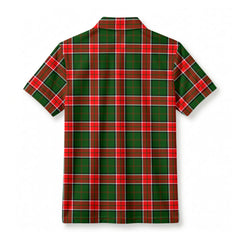 Pollock Tartan Crest Birdseye Mesh Polo Shirt