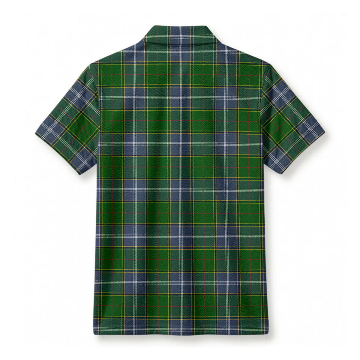 Pringle Tartan Crest Birdseye Mesh Polo Shirt