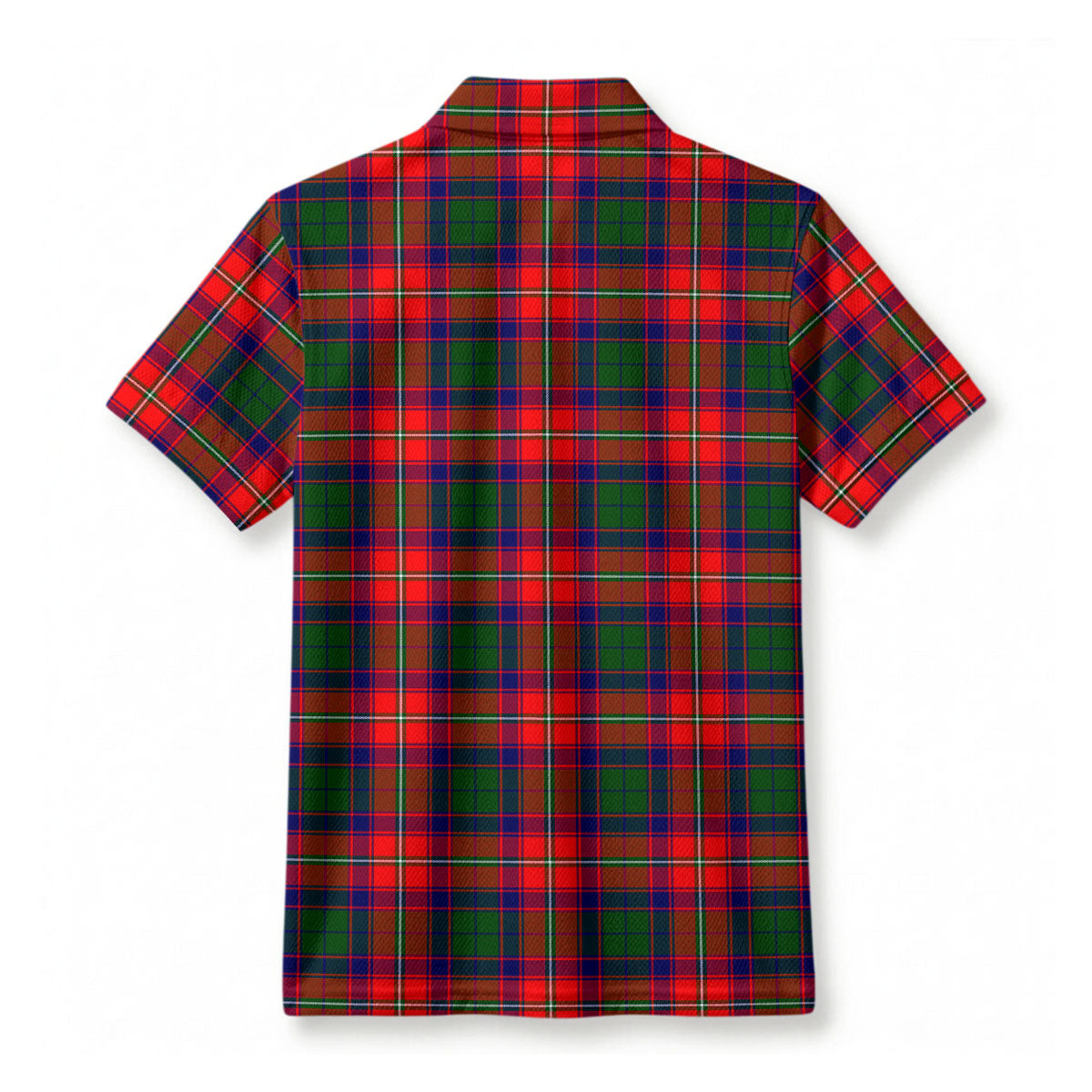 Riddell Tartan Crest Birdseye Mesh Polo Shirt