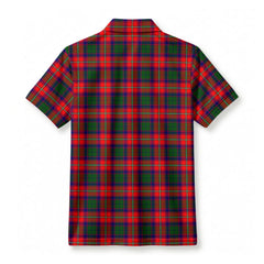 Roxburgh District Tartan Crest Birdseye Mesh Polo Shirt