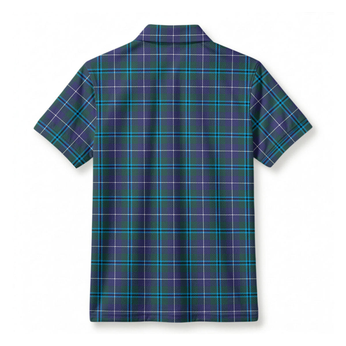 Sandilands Tartan Crest Birdseye Mesh Polo Shirt