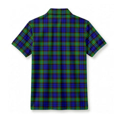 Sempill Modern Tartan Crest Birdseye Mesh Polo Shirt