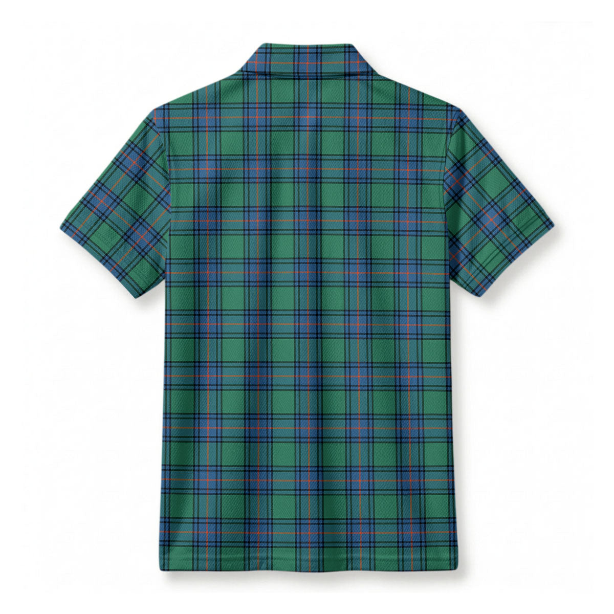 Shaw Ancient Tartan Crest Birdseye Mesh Polo Shirt