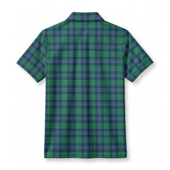 Shaw Ancient Tartan Crest Birdseye Mesh Polo Shirt