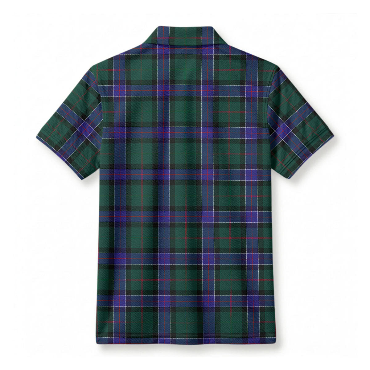 Sinclair Hunting Modern Tartan Crest Birdseye Mesh Polo Shirt