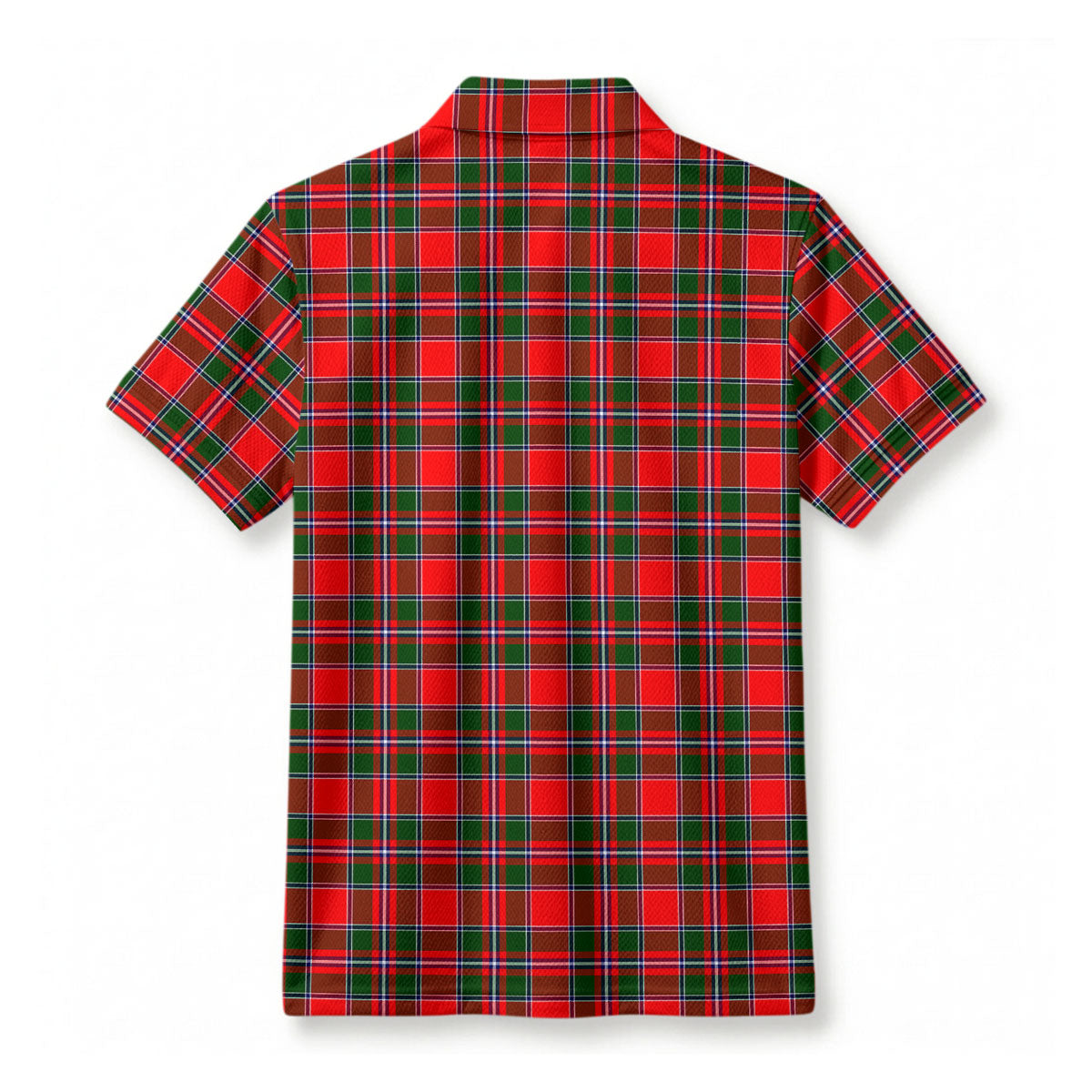 Spens (or Spence) Tartan Crest Birdseye Mesh Polo Shirt