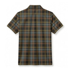 Stewart Hunting Weathered Tartan Crest Birdseye Mesh Polo Shirt