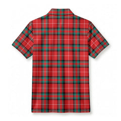 Stewart (Stuart) of Bute Tartan Crest Birdseye Mesh Polo Shirt