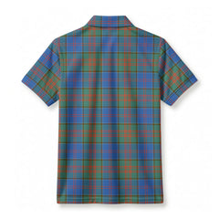 Stewart of Appin Hunting Ancient Tartan Crest Birdseye Mesh Polo Shirt