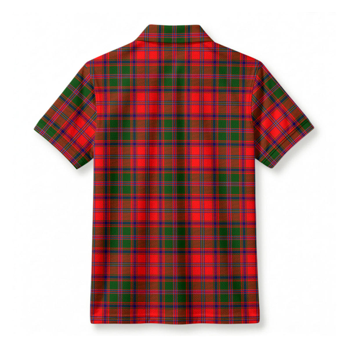 Stewart of Appin Modern Tartan Crest Birdseye Mesh Polo Shirt