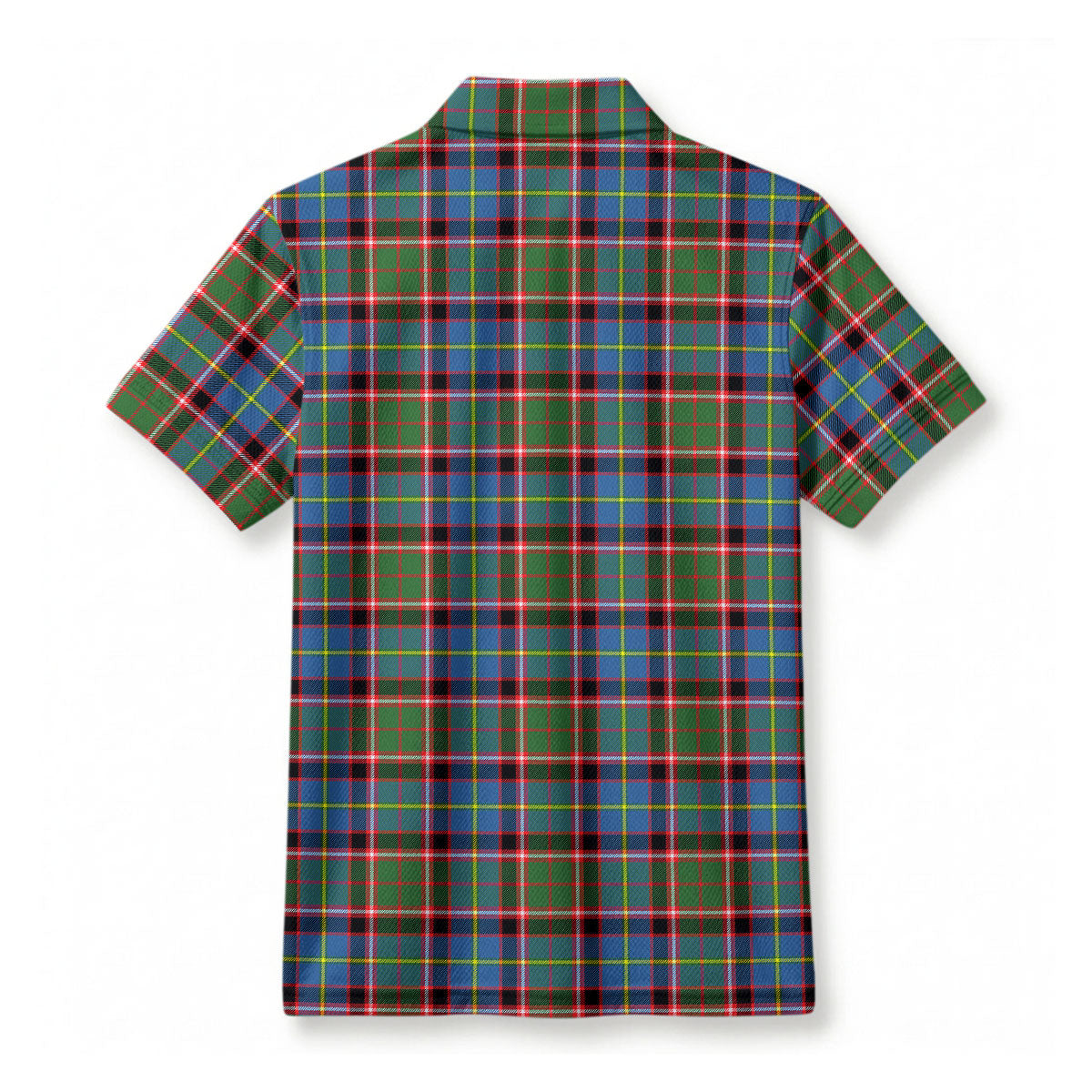 Stirling (of Keir) Tartan Crest Birdseye Mesh Polo Shirt