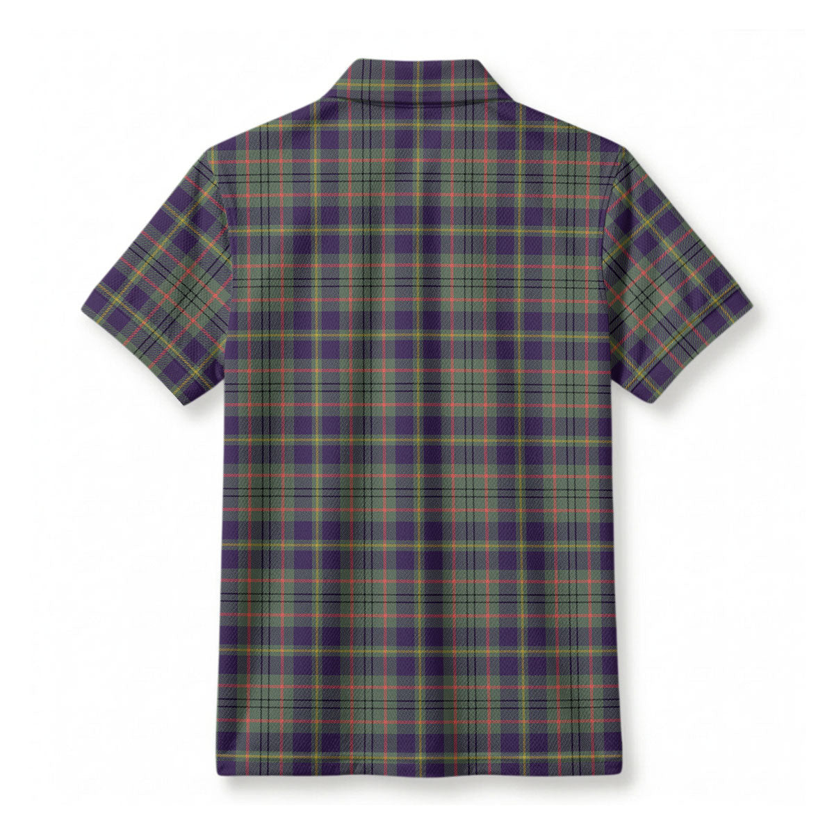Taylor Weathered Tartan Crest Birdseye Mesh Polo Shirt