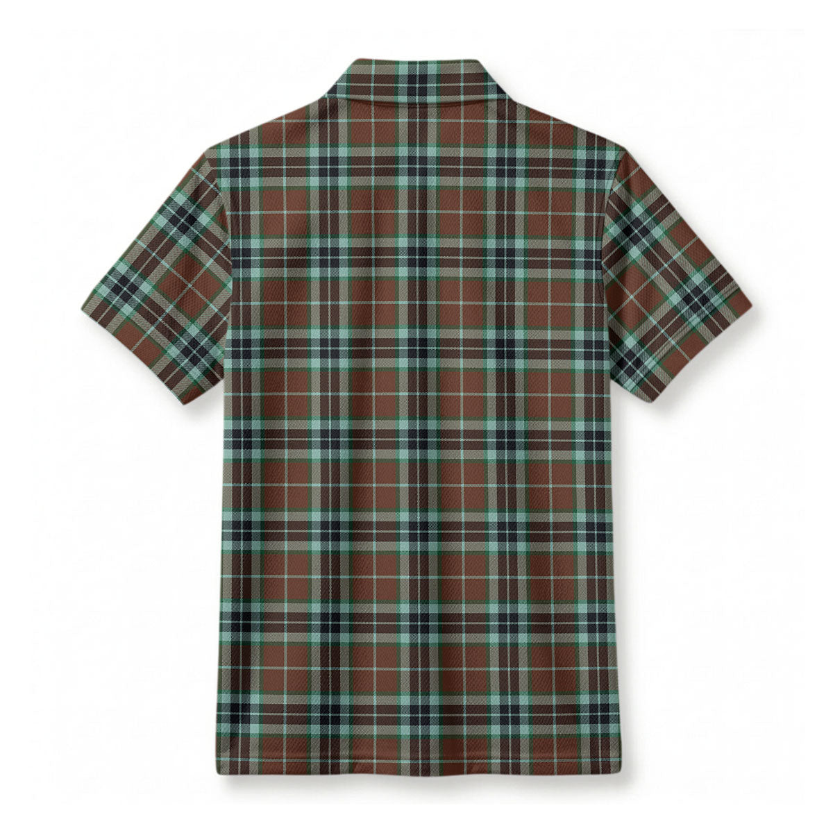 Thomson Hunting Modern Tartan Crest Birdseye Mesh Polo Shirt